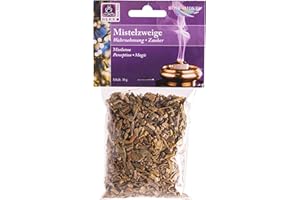 Mistletoe Branches 30 g – Berk Incense Scented Woods, Herbs, Flowers for Smoking on Sieve and Charcoal, Natural Pure Incense for Relaxation, Cleaning