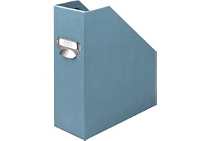 Rössler Papier 1318452151 - S.O.H.O. Opbergmap voor DIN A4, met handgreep en beschrijfbaar insteeklabel, 11,5 x 26 x 31,5 cm, denim, 1 stuk