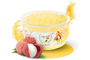 Bubble Tea Express – Fruchtige Popping Boba Perlen Litschi 490g | Bubble Tea Perlen mit fruchtigem Geschmack | Vegan, Glutenfrei, Laktosefrei | Fruchtsaftperlen mit Algenhülle