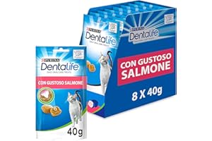 Purina Dentalife Snack Koty Łosoś, 8 opakowań 40g