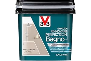 V33 SMALTO RINNOVARE PERFECTION BAGNO Grigio Tortora Satinato 0,75 L