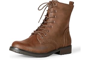 Amazon Essentials Mujer Botas de Combate con Cordones