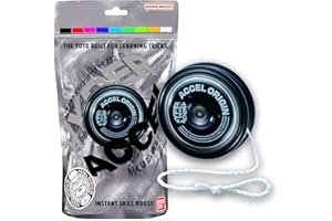 HYPER YOYO ACCEL Hyper Accel Yo-Yo – Gaming Black Edition – High-Speed Trick Yoyo for Kids & Beginners – Stunt Yo Yo with Accel System – Professional Yoyos for Fun Tricks BANDAI