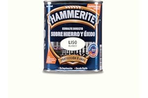 Hammerite Esmalte Liso Brillante, Blanco, 750 ml (Paquete de 1)