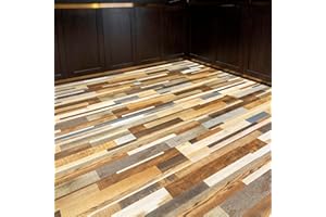 FLOREXP 𝐅𝐋𝐎𝐑𝐄𝐗𝐏 Vinyl Flooring - Lino Flooring with Wood Effect Self Adhesive Vinyl Flooring,2.0mm 36pcs Fire-Resistant for Kitchen Living Room Bedroom Office Floor Planks(5.02m²,Multi-Colour)