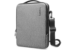 tomtoc Torba na ramię na laptopa z recyklingu, 16-calowy MacBooka Pro M1 Pro/MAX 2021-2019 A2485, Surface Book 3/2, Dell XPS 17, The New Razer Blade 15, 14 HP Acer ASUS ThinkPad, odporne na zalanie etui ochronne