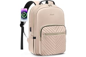 LOVEVOOK Mochila para Ordenador Portátil Mujer 15,6 Pulgadas, Impermeable Mochila Portátil Mochila Mujeres con Puerto de USB, Multifuncional Mochila Escola para Negocio Viajes Trabajo Universidad
