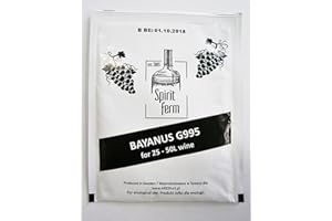 ALCOFERMBREW Drożdże do wina - Bayanus G995 | Drożdże Winiarskie | Drożdże do Fermentacji