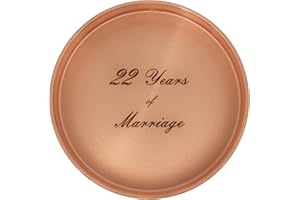 Keen Cactus Engraved Copper Bowl, 22nd Wedding Anniversary, 22 Years of Marriage, Gift for Husband, Wife, Couple