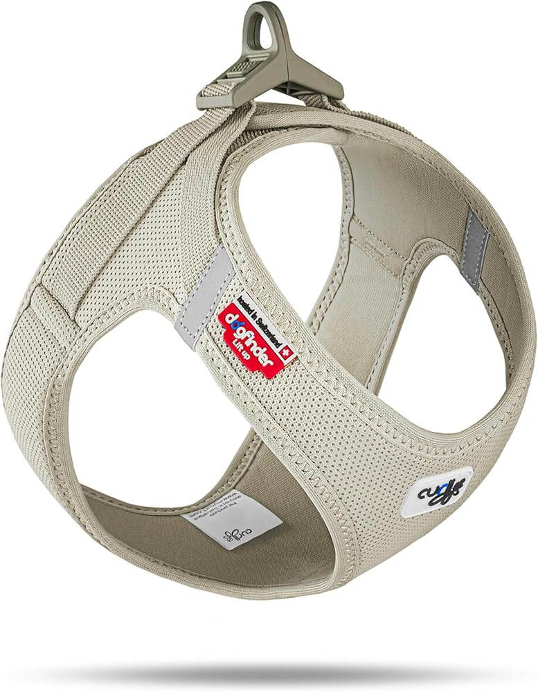 CURLI VEST HARNESS CURLI CLASP AIR-MESH LIGHT-TAN 3XS