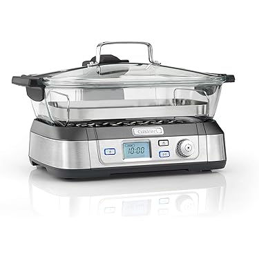 BEPER BC.261 5 Litre Steam Oven - Electric Steam Oven with Timer for Steaming Rice, Fish, Ravioli, Vegetables, Meat - BFA-Free