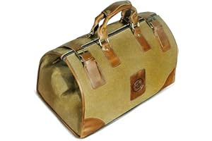 Handadsume Lona Impermeable + Cuero -Maletas de Viaje -Bolsos- Bolsa de Equipaje -Maleta -Fin de Semana -Bolsa de pernoctación -para Hombres fb8151