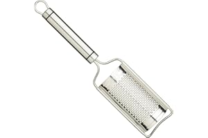 KITCHENCRAFT Kitchen Craft - Râpe à Fromage Fine Professionnelle en Inox, 21 cm - Couleur Argent