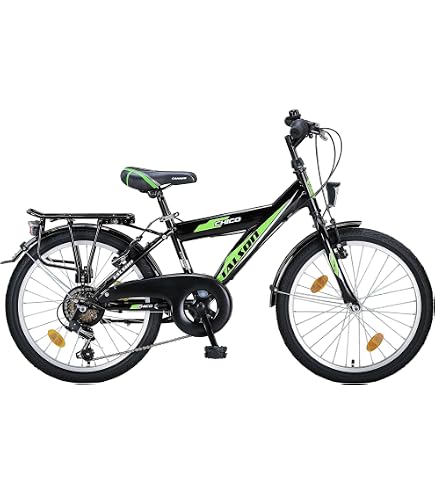 Talson 20 Zoll Kinderfahrrad für Jungen, StVZO, Shimano 6-Gang, Blau