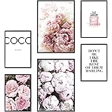 Heimlich® Premium Poster Set | OHNE Bilderrahmen | Stilvolles Set mit passenden Bilder als Wohnzimmer Deko | 2 x DIN A3 & 4 x