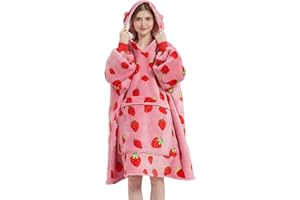 VERTAST Übergroße Hoodie Sweatshirt, Warmer Kuschelpullover Decken Blanket Hoodie, Weicher Sherpa Deckenpullover mit Kapuze Pullover Sweatshirt, Pulli Decke Schlafanzug für Damen Herren