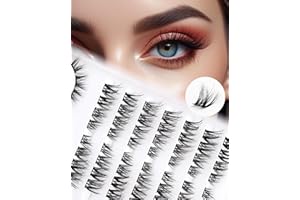 ‎SILIGLI Wimpern Cluster Lashes Wimpern Extensions Mixed 9-13mm Lash Clusters Einzelne Wimpern D Curl Eyelashes Natural Vorgefertigte Linke Und Rechte Lash Clusters DIY-Wimpern Lash Extensions 8 Paar Siligli