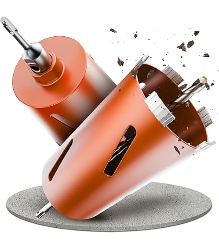 Diamant-Bohrkrone Laser Allround Turbo – 122 Mm, Nutzlänge 400 Mm, Aufnahme UNC 1 1/4″ | Für Beton, Stahlbeton & Mauerwerk