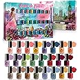 beauty4britain Envie De Color Nail Polish Set - Complete Collection of 24 Bright, Pearl, Pastel, and Classic Colours in a Designer Box (Set B)