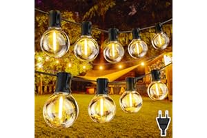 Heinstian Catena Luminosa Esterno LED, 10M G40 Luci da Esterno Giardino LED, Catena Luci Esterno con 17+1 Lampadine Impermeabile IP45 Lucine Da Esterno Giardino per Festival, Matrimoni, Giardini
