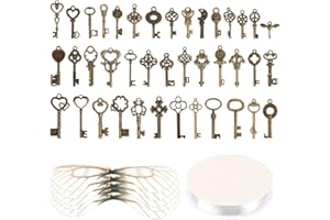 SANNIX Lot de 40 clés Volantes d'ailes de Libellule et Cordon Cristal pour décorations de fête de Mariage décoration de Chambre