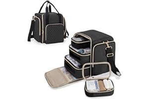 LUXJA Sac de rangement pour médicaments avec 4 étuis intérieurs amovibles