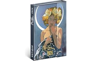 NOTIQUE Terminarz 2026 – mini planer kieszonkowy ok. A6 z zamknięciem magnetycznym, kompaktowy kalendarz tygodniowy 11 x 16 cm, kalendarz książkowy w twardej oprawie z przeglądem miesięcznym (