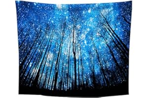 JMYDecor - Arazzo da parete con tramonto e albero della foresta, da appendere alla parete della montagna, paesaggio psichedelico, decorazione per la casa per camera da letto, soggiorno
