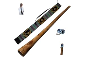 Australian Treasures - DIDGERIDOO: mogano serie PRO 147 cm con custodia I-kat e protezione per bocchini