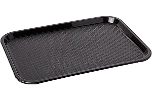 Kristallon P501 Foodservice Tray, Kristal Lon Plastic, Medium, Black