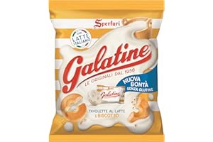 SPERLARI Galatine - Caramelle al Latte e Biscotto, Busta di Tavolette al Latte - Sacchetto da 115g