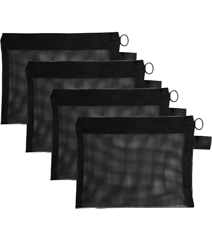 Pochette Zippée HERMA 23x11cm - Transparente Et Solide | Idéale Pour Voyage, Cosméticos Ou Câbles | Bleu