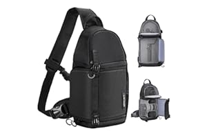 K&F Concept Torba na aparat, torba crossbody, wodoodporny plecak na ramię, DSLR/SLR, etui na aparat bezlusterkowy, torby fotograficzne z uchwytem na statyw kompatybilne z