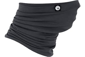 STARK SOUL Chusta wielofunkcyjna – ocieplacz na szyję "Solid Cotton" bawełna dwuwarstwowa, ciemnoszary, jeden rozmiar