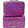 Store2508 Professional Rainbow Beauty Make Up Storage Organiser Vanity Case Box - Set of 2 (Hotpink)
