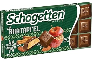 ‎SCHOGETTEN Schogetten Winter Edition Bratapfel I 100 g Schokoladentafel I mit Vollmilch-Schokolade & in praktischen Einzelstücken