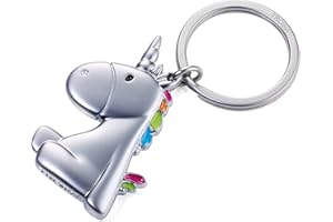 TROIKA Unicorn KR17-08/MA - breloczek do kluczy – jednorożec – jednorożec – nie ostatni w swoim rodzaju – odlew metalowy – uroczy – oryginalny produkt firmy TROIKA, wielokolorowa, 6 cm, brelok do