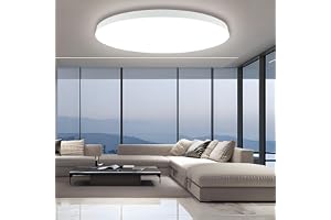 EACLL Taklampa LED LED-taklampa Ø38CM 36W 4000K, 4000LM, IP44 Rund Neutralvit, Modern Taklampa Enkel Vit, Ej Dimbar, för Sovr