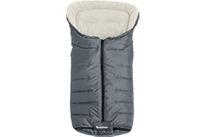 AltaBeBe AL2201-76 Active Sacco Termico Invernale per Passeggino, Grigio Chiaro - Bianco