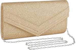 UBORSE Sac de Soirée Pochette Mariage Sac à Main Femme en Bandoulière Chaîne Démontable Superbe Cadeau pour Fête