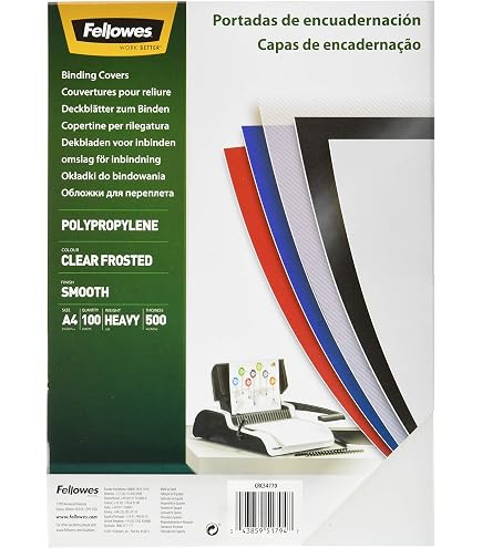 Copertine In Polipropilene GBC ESP425506 – Formato A3, Colore Verde, Confezione Da 100 Pezzi Per Ufficio