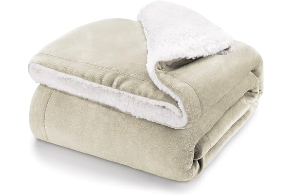 Blumtal Pläd fleecefilt, 130 x 150 - Oeko-Tex certifierad pläd, fleecefilt i sherpa, högkvalitativ fleecefilt, mjuk, varm, fluffig