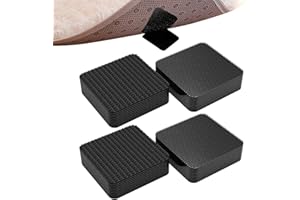 NGUIT 24pcs Rug Grippers for Carpeted Floors 5 x 5cm Washable Reusable Non-Slip Sticky Grips to Stop Rugs from Slipping & Curling for Carpeted Floor Stairs Sofas Car Boot Liners
