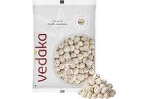 Amazon Brand - Vedaka Foxnuts (Phool Makhana) 200g | Premium Louts Seeds