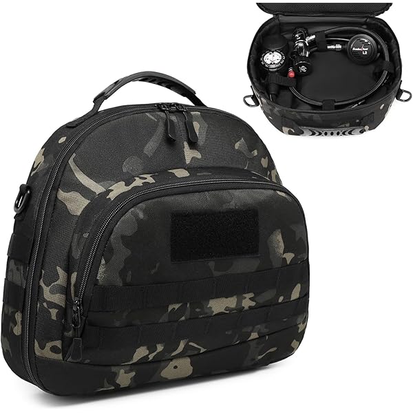 Sacca Per Regolatore Subacqueo ABYSSTAR - 40x20x10 Cm, Nero, Imbottita - Foto 11