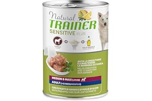 Natural Trainer Sensitive Plus Mangime umido per Cani Adulti con Cavallo - 12 x 400gr - 4,8kg