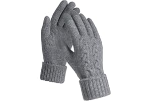 TRENDOUX Thermal Gloves Women Winter: Warm Comfortable Lightweight Winter Gloves, Updated Touch Screen Runnning Glove With Softshell For Cold Weather, Thick Liner Glove For Walking, Driving, Hiking