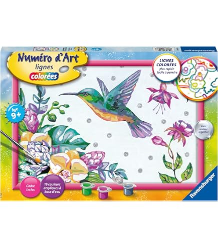 Ravensburger CreArt Kids - Kit Peinture Par Numéros Écureuil Au Printemps Scintillant 18x24cm - Dès 9 Ans - 25837