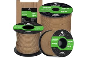Abma Cord Paracord 2mm Cuerda de 100% Nylon 15m Tipo I Cuerda de Paracaídas 1 Hebra - MAX. 45 kg - Marrón Oscuro