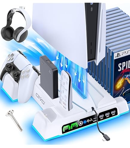 Chargeur Sans Fil Remotto5 Pour Manette PS5 Batterie Portable DualSense